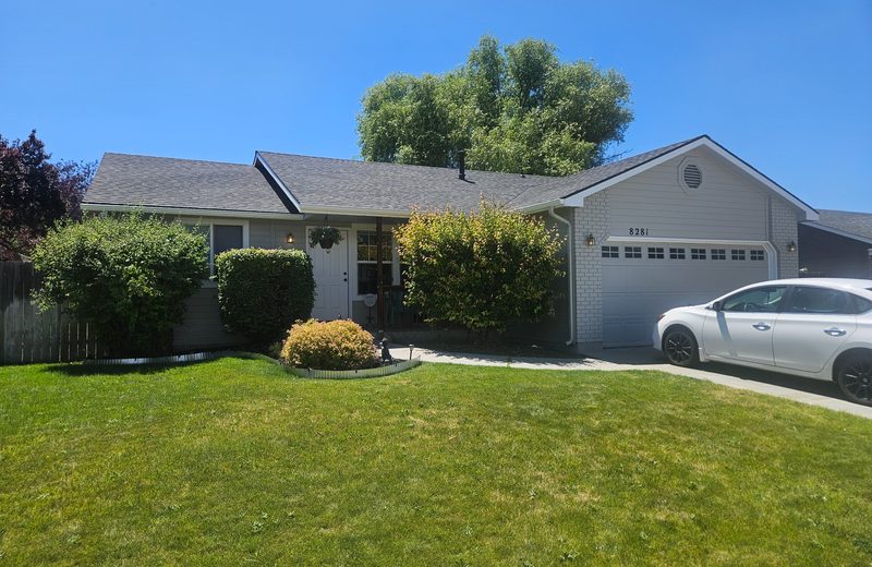 Roof and exterior painting project after completion